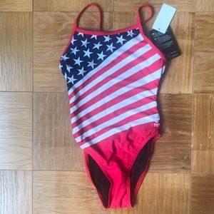 TYR Stars and Stripes swimsuit 1-piece